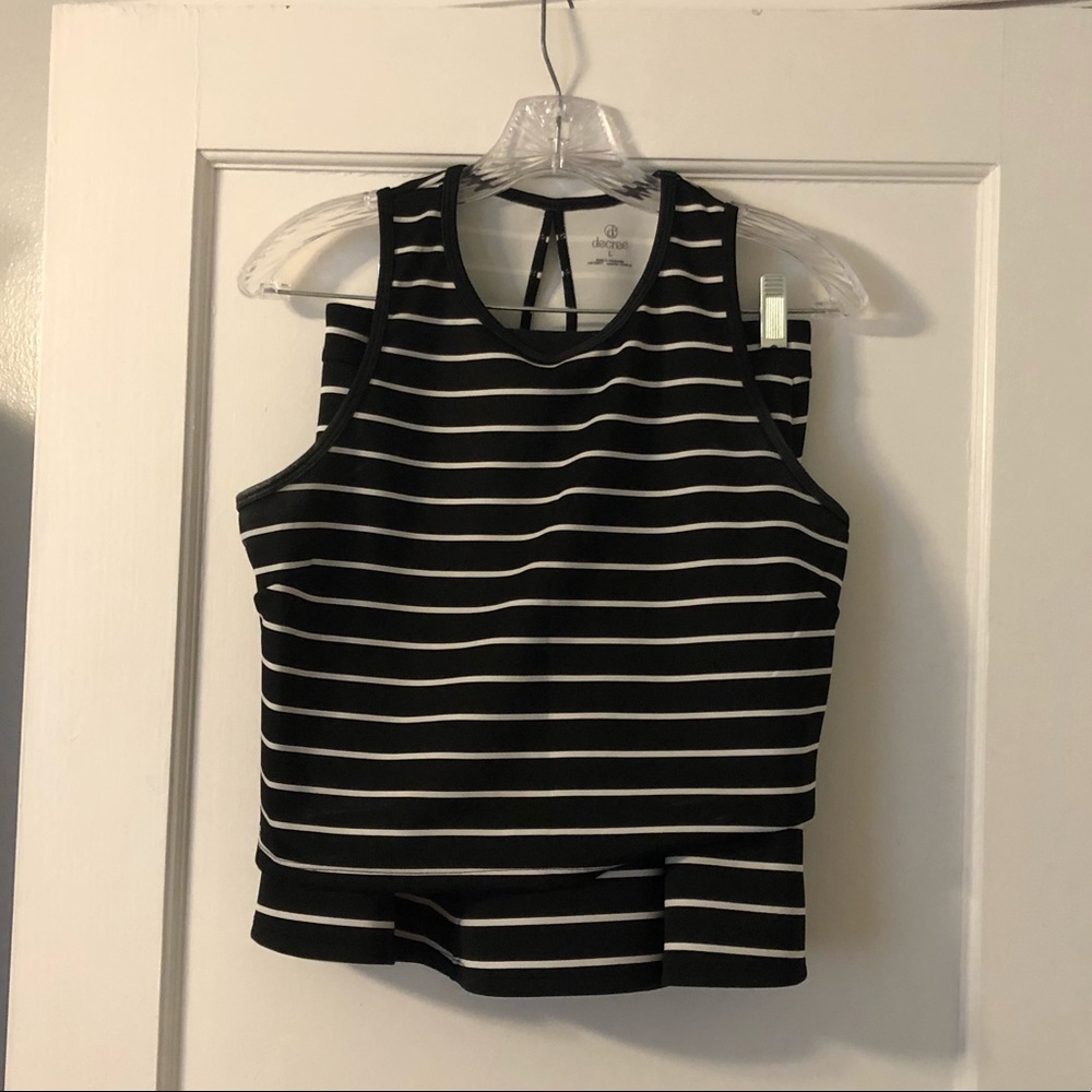 Decree Crop Top and Matching Skirt set